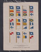 Tobacco silk, Phillip's, 'Nelson's Signal at Trafalgar', 'G' size, single issue (centre fold, slight