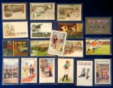 Postcards, a subject mix of 18 cards inc. Gruss Aus cards from Cape Town (trimmed), Port Said (2),