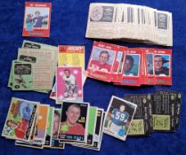 Trade cards, American Football, O Pee Chee, 92 cards from 4 series including 1971 (65 cards) which