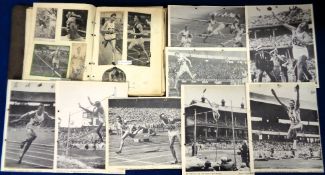 Olympics / Athletics autographs, a collection of 16 b/w supplement photos issued with Track &