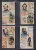 Cigarette cards, USA, Duke's, Histories of Generals, 'X' size, 4 cards, Gen. C.T. Beauregard,