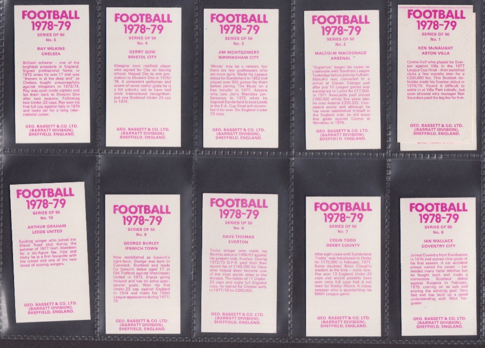 Trade cards, Football, Bassett, 5 sets Football Stars Inc. Kevin Keegan, World Cup Stars 1974, - Image 6 of 10