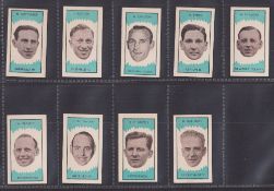 Trade cards, Football, Clevedon Confectionery Football Club Managers, 9 cards numbers 7, 10, 14, 17,