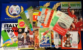Football, a collection of 14 FA Cup Final programmes for 1948, Blackpool v Manchester Utd, (rusty