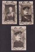 Trade cards, G.H. Biddlecombe, England's Famous Soldiers, 'XL' size, three cards, Gen. Clements,