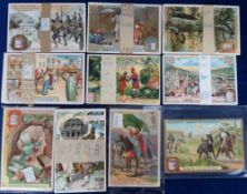 Trade cards, Liebig, a collection of 10 German edition wrapped sets, ref nos, S682, S684, S686,