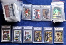 Trade cards, Football 9 cards all professional graded by MGC Grading Company includes Neymar,