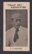 Cigarette cards, Australia, National Cigarette Co, English Cricket Team 1897/98 type card, J.T.
