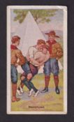 Cigarette card, Canada, Tuckett's, Boy Scout Series, type card, no 20, Wrestling (one small corner