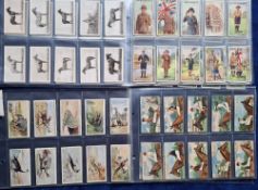 Cigarette cards, 10 sets, Lloyd Types of Horses, Anstie (2) Scout Series, Racing Scenes 1st