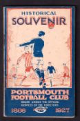 Portsmouth FC, Football booklet, 'Historical Souvenir Portsmouth Football Club 1898 to 1927', 72