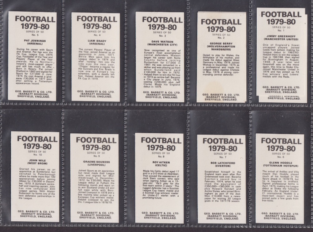 Trade cards, Football, Bassett, 5 sets Football Stars Inc. Kevin Keegan, World Cup Stars 1974, - Image 8 of 10