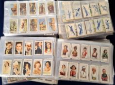 Cigarette cards, Large collection in plastic sleeves, some sets, part sets and odds, over 400