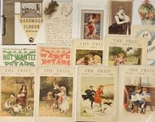 Ephemera, a selection of approx. 90 items of late 19th/early 20thC ephemera to include ostrich