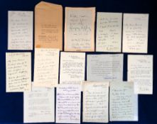 Military and Naval Autographs, a selection of 12 signed letters to include Field Marshal Lord Earl