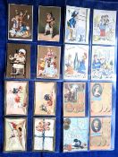 Trade cards, Advertising card selection, approx. 70 cards all with plain backs, many unbranded.