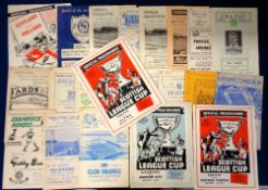 Football programmes, collection of 22 Scottish & Irish programmes, late 1950's early 1960's inc.