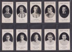 Cigarette cards, Taddy, Prominent Footballers (With Footnote, 1908), 30 different cards, Aston Villa
