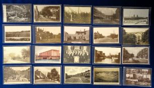 Postcards, Lancashire, a collection of approx. 40 cards, with RPs of Healey Dell Viaduct, Cheetham