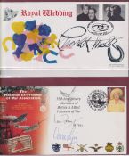 Stamps, GB QEII collection of signed first day covers in 2 Benham albums to include Charlton Heston,