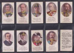 Cigarette cards, Murray, War Series K (set 35 cards) including Winston Churchill (some backs