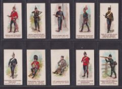 Cigarette cards, W H & J Woods, Types of Volunteers & Yeomanry (set, 25 cards) (couple slightly