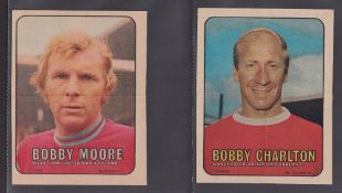 Trade cards, Football, 1970 A&BC Gum, Footballers Pin Ups (mini posters) (set 14 cards) includes
