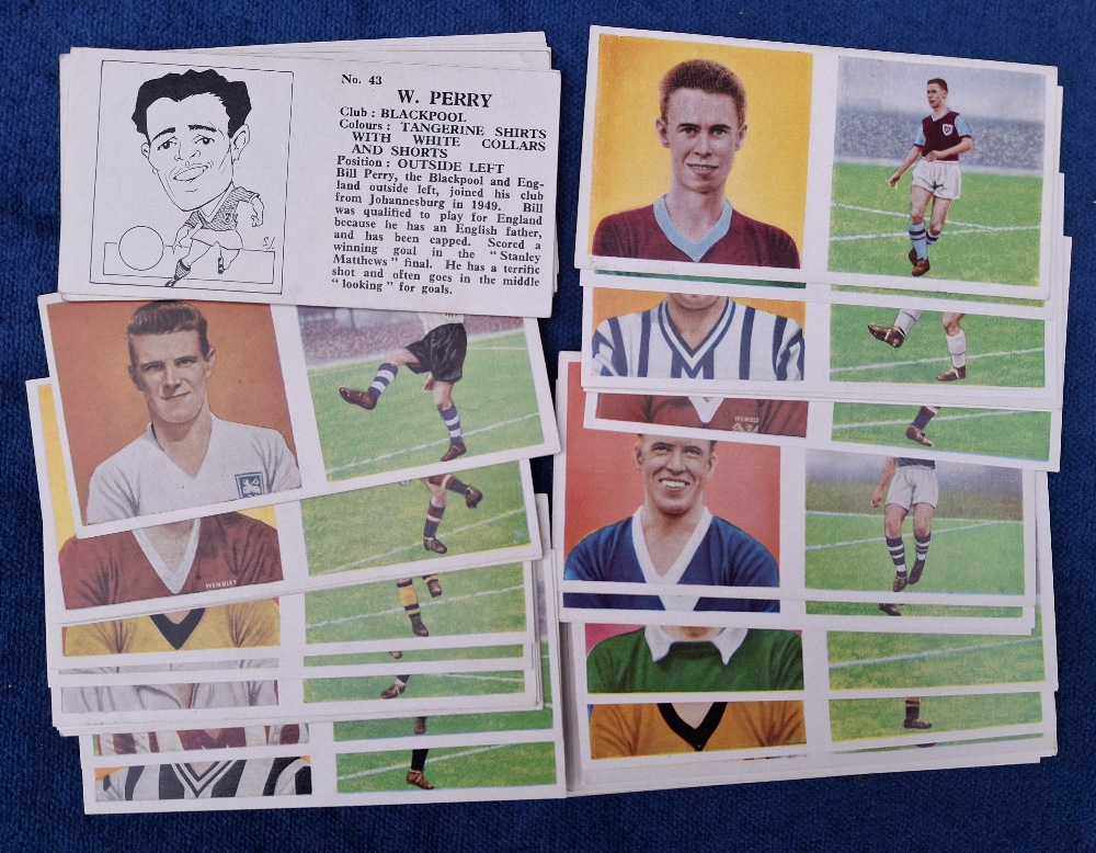 Trade cards, Football Chix Footballers Action & Portrait (set 48 cards) including Bobby Charlton