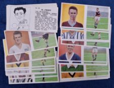 Trade cards, Football Chix Footballers Action & Portrait (set 48 cards) including Bobby Charlton