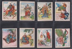 Cigarette cards, China, Anon, Chinese Story, 'M' size, ref. ZE7-15 (set, 40 cards) (gd)