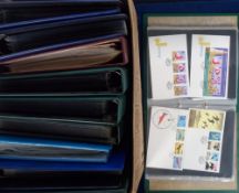 Stamps, Jersey large collection of first day covers housed in 10 albums 1970s-2020s. Good condition.