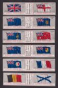 Trade cards, Cadbury's, Flag Series (set of 12 cards in six uncut joined pairs), sold with Shadow