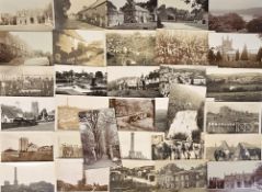 Postcards, Devon/Cornwall, an RP mix of approx. 33 cards inc. Pentillie Castle, sunbeam car, St