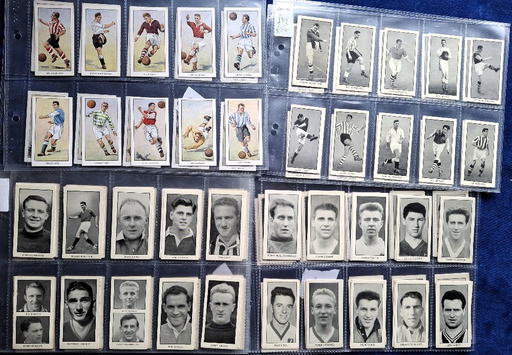 Trade cards, Football, 9 sets, A & BC Gum Footballers Crinkle Edges (36 cards), Kellogg's - Image 2 of 3