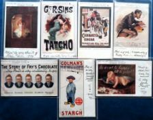 Postcards, Tuck, a selection of 7 cards from the Celebrated Advertising Poster series nos. 1502 '