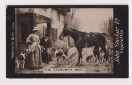 Cigarette card, John Sinclair, Northern Gems, type card, 'The Favourite Meet' (vg) (1)