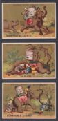 Trade cards, Liebig, The Adventures of An Elephant, ref S123, French edition (set, 6 cards) (gd)