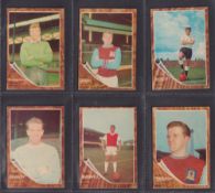 Trade cards, Football, A&BC Gum, 1963 Footballers Make a Photo sky blue backs, 2nd series 56-110 (