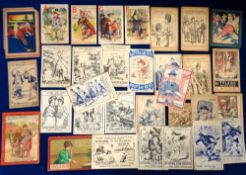 Trade cards, a collection of 35, early, UK trade advertising Puzzle Cards, various issuers inc.