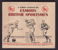 Trade cards, British Automatic, Famous British Sportsmen (set of 24 cards laid down in special
