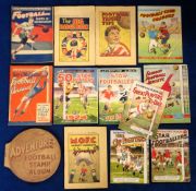 Football booklets & give-aways, a collection of 13 give-away booklets, mostly from the 1920's/30'