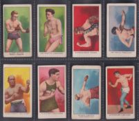 Trade cards, USA, Boxing, American Caramels, Prize Fighter Caramels, 8 different cards, Johnny