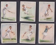 Cigarette cards, Wills, Lawn Tennis, 'L' size (set, 25 cards) (vg)