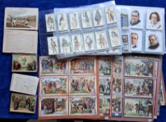 Cigarette & trade cards, 11 sets Wills & Players, including Arms & Armour, Cycling, Famous British