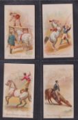 Cigarette cards, USA, Lorillard, Circus Scenes (Red Cross wording on front, plain back), 'X, size, 8