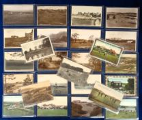 Postcards, Golf, a selection of 25 cards of club houses, courses, and players. Includes RPs of links
