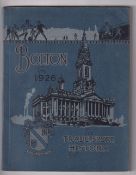 Bolton Wanderers FC, Football booklet, 'Bolton in 1926 It's Trade, Sport, History', includes a