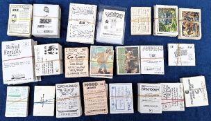 Trade stickers, Mixed selection approx. 1500 stickers, majority Panini issues some Merlin etc.