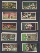 Trade cards, Football, Bassett 1 set and 1 near set Football Action (no gap between fixture &