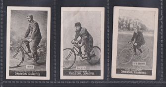 Cigarette cards, Cohen Weenen, Heroes of Sport, three type cards, E. Holbein, Mrs Grace & F.W.